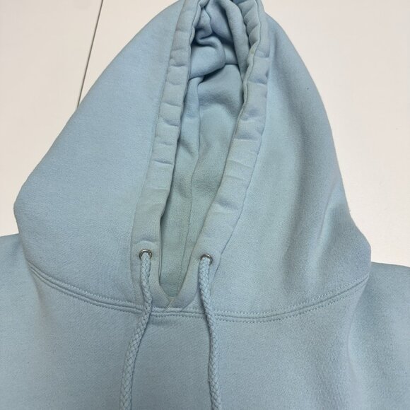 Pleasures Hoodie Sweatshirt Mens Large 24.5x26.5 Lite Blue Skate Streetwear - Picture 8 of 15